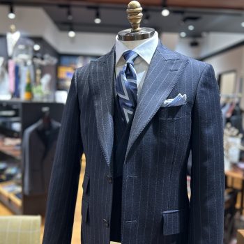 秋冬スーツの買い足しに～フランネルスーツをオーダーする～