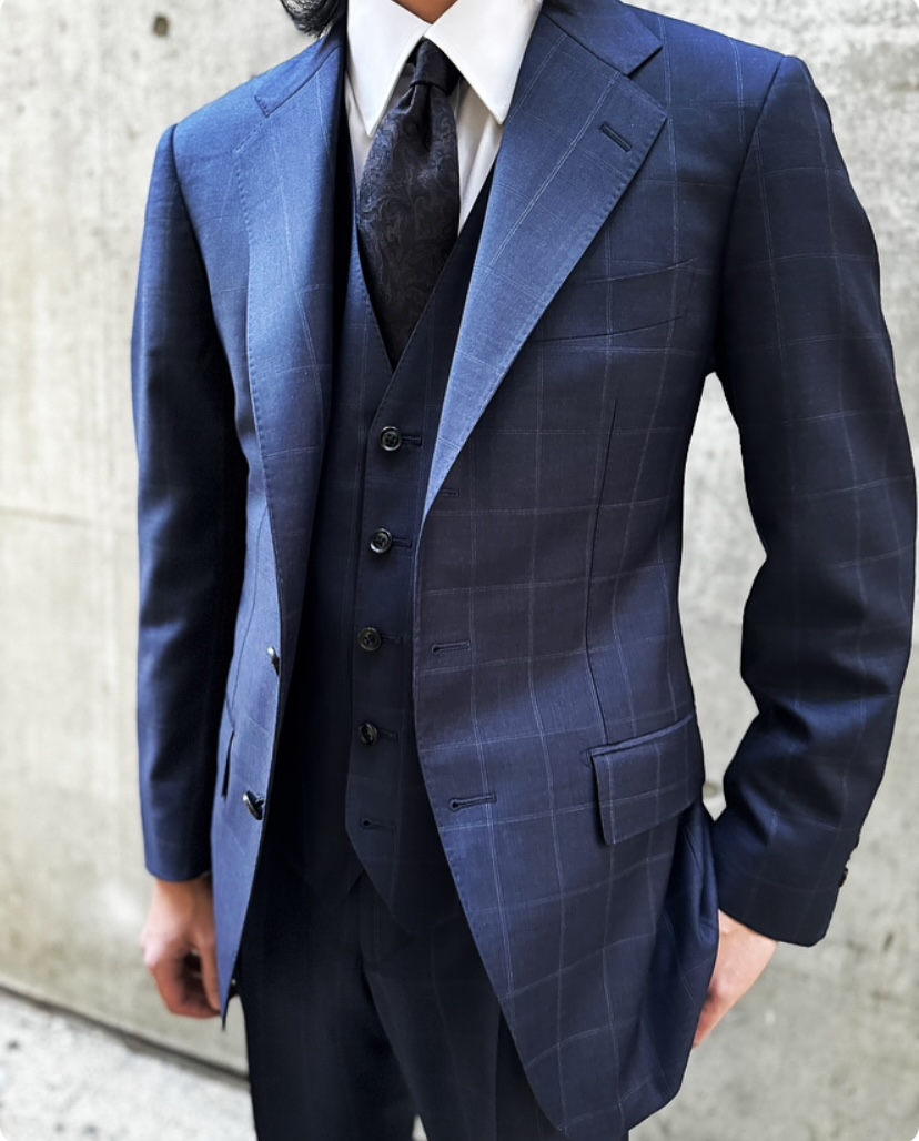 最高峰DRAPERS生地✨　麻布テーラー　3ピース　Azabu Tailor オーダースーツ | オーダースーツ・オーダーシャツの麻布