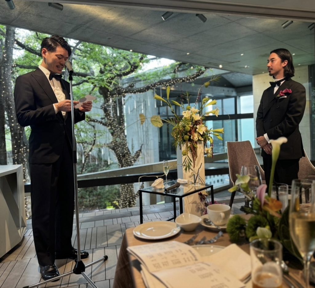 スタッフ松山の結婚式にて
