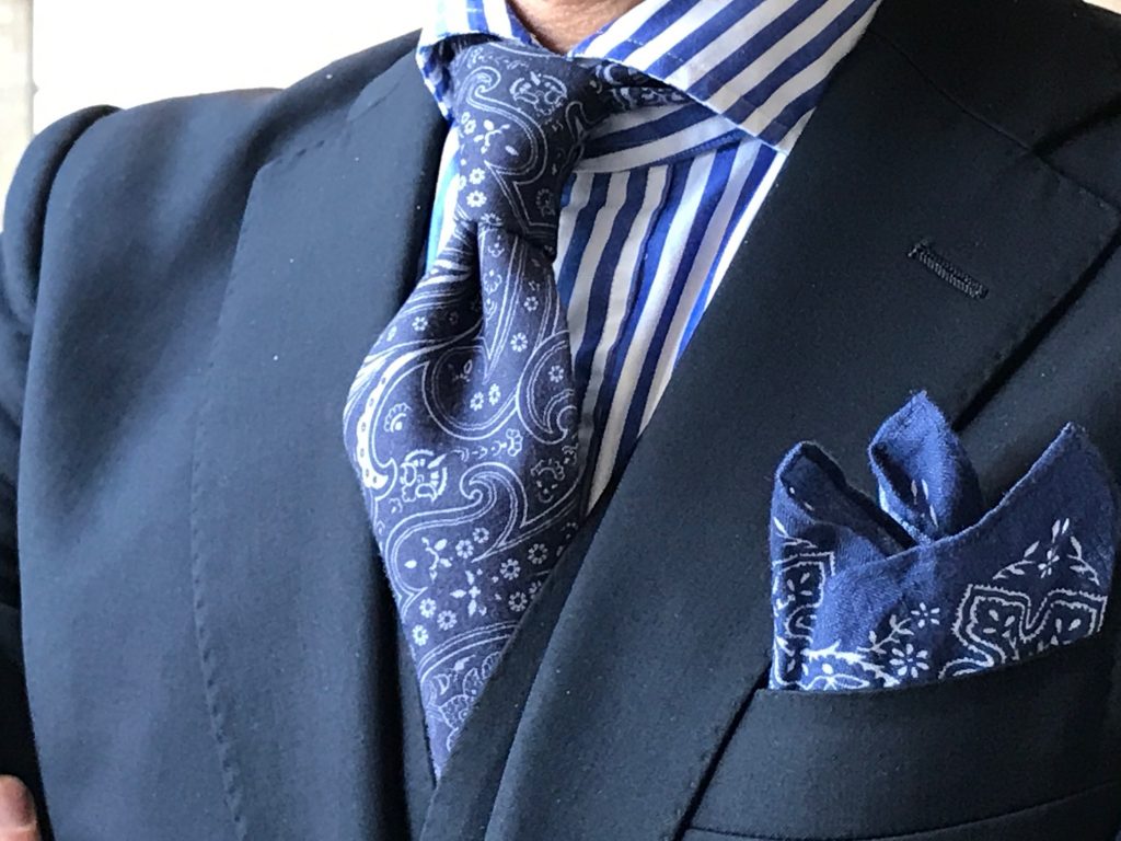 Yokohama Suit Coordinate “Paisley Tie”