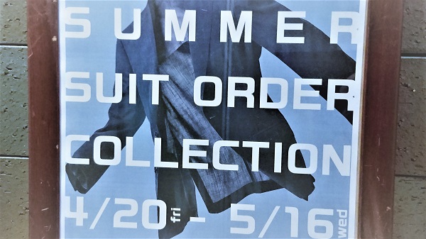 【告知】ORDER　 SUMMER　SUIT　COLLECTION　in  横浜