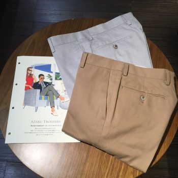 ベタつく夏場に洗えるチノパン