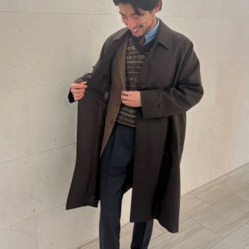 新参者はトラッドなアイツ【バルマカーンコート】【横浜モアーズ