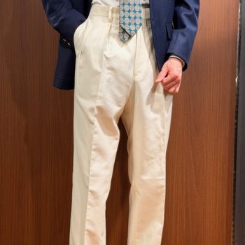 大人の為のリネン混チノパン