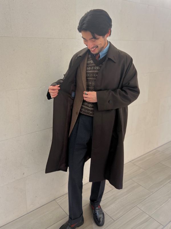 新参者はトラッドなアイツ【バルマカーンコート】【横浜モアーズポイント10倍デーのお知らせ】