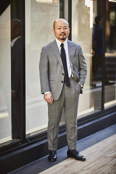 美品 麻布テーラー azabu tailor セットアップスーツ グレンチェック