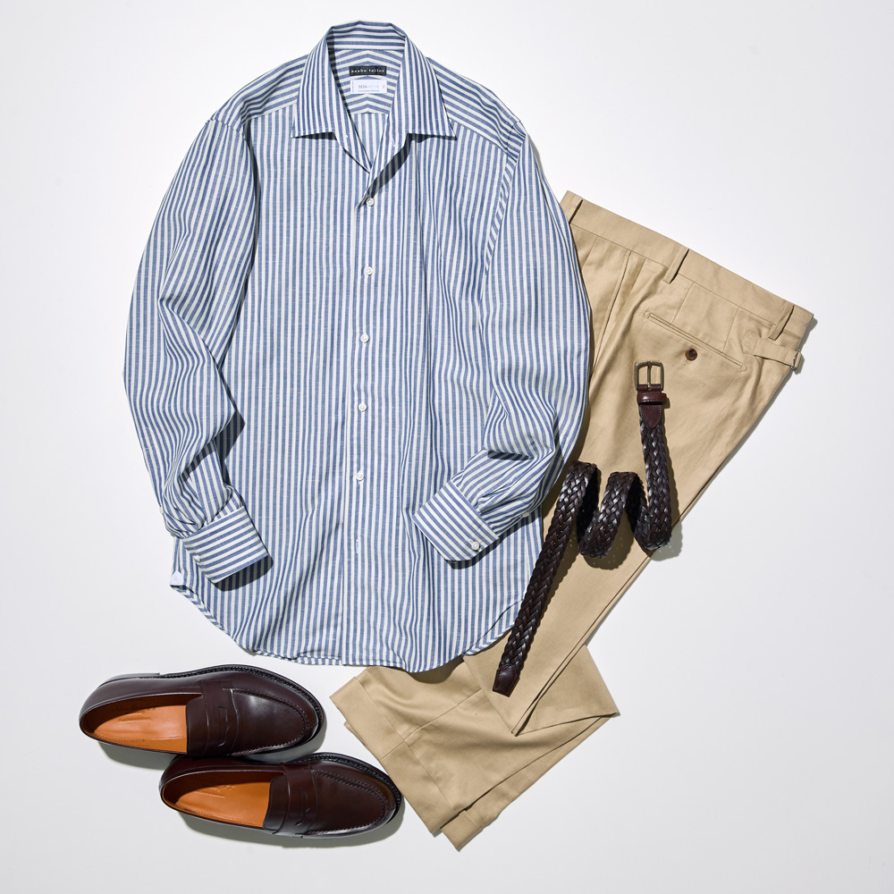 REDA ACTIVE Wool & Linenを使った夏のコーディネート